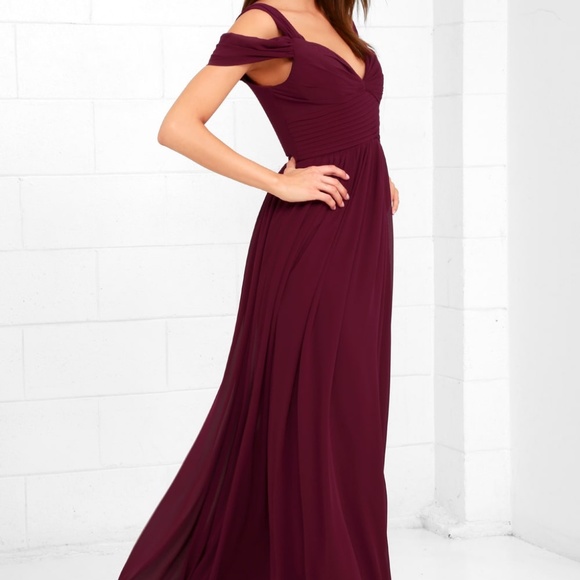 Lulus Dresses & Skirts - Lulus gown - Make Me Move Burgundy Maxi Dress